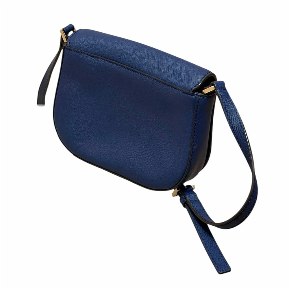 Kate Spade Navy Laurel Way Carsen Leather Crossbody Bag Purse Adjustable Strap